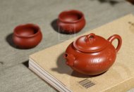 《圓韻壺》宜興創新壺紫砂工藝美術師手工大紅袍泡茶壺套壺
