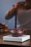 《金砂竹韻》宜興紫砂壺純手工底槽青，段泥泡茶壺