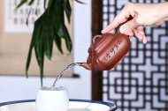 《四方抽角》宜興紫砂壺底槽青工藝美術師全手工茶壺抽角茶具