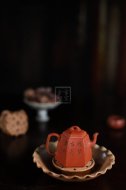 《六方錦華》經典紫砂壺六方宜興全手工工藝美術師泡茶壺茶具朱泥