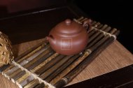 《圓墩》宜興紫砂壺助理工藝美術師茶具紫泥創新