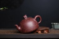 《龜兔賽跑》紫泥紫砂茶壺創新壺全手工高級工藝美術師宜興原礦紫砂喝茶壺