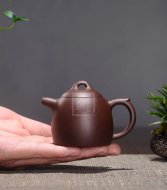 《秦權(quán)》宜興實力派名家手工秦權(quán)紫砂壺茶壺茶具紫泥