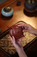 《掇只》宜興工藝美術師手工紫砂壺掇只泡茶壺茶具頂級大紅袍