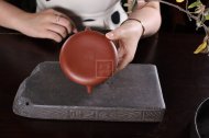 《納瓢》宜興純工藝美術師全手工紫砂壺納瓢茶具