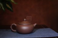 《竹影》宜興紫砂壺助理工藝美術師手工紫泥泡茶壺禮品