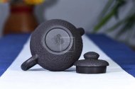 《頑石》宜興紫砂壺名家實力派名家手工茶壺茶具黑鐵砂巨輪