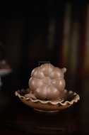 《南瓜壺》宜興高級工藝美術師工紫砂壺段泥南瓜茶壺茶具