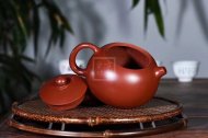 《西施》宜興紫砂壺工藝美術師純手工雞血大紅袍西施茶壺茶杯茶具