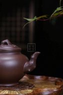 《報春》宜興助理工藝美術師手工紫砂壺紫泥料茶壺報春茶具