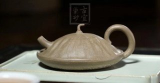 《小蓮蓬》宜興青灰泥工藝美術師全手工收藏把玩創(chuàng)新壺茶具