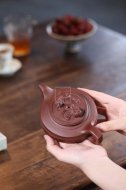 《望子成龍》宜興紫砂壺底槽青純手工工藝美術師泡茶壺特價茶具