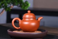 《掇球套組》宜興紫砂壺助理工藝美術師手工茶壺茶具朱泥掇球