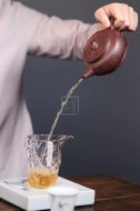 《金砂竹韻》宜興紫砂壺純手工底槽青，段泥泡茶壺