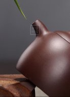 《秦權(quán)》宜興實力派名家手工秦權(quán)紫砂壺茶壺茶具紫泥