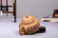 《容天（刻花鳥）》宜興紫砂壺段泥助理工藝美術師全手工茶壺容天茶具