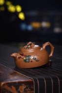《閑情逸致》宜興紫砂壺全手工工藝美術師茶具純泡茶壺七彩桂花砂