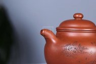 《古韻蓮子》宜興工藝美術師工紫砂壺底槽青掇球茶壺茶具