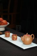 《銀杏壺》宜興紫砂茶壺高級工藝美術師段泥（配紅泥）創新壺