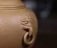 《汲古茶倉》宜興純手工紫砂壺黃段茶壺茶具