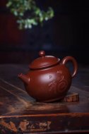 《圓韻》宜興紫砂壺王鎮(zhèn)學(xué)原礦紫朱泥全手工