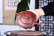 《漢扁》宜興紫砂壺工藝美術師手工底槽青泡茶壺漢扁茶具