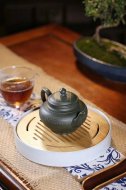 《心經笑櫻》宜興紫砂壺工藝美術師手工頂級民國綠泡茶壺禮品笑櫻