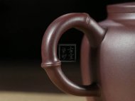 《品竹壺》宜興紫砂壺紫泥助理工藝美術師全手工茶壺茶具