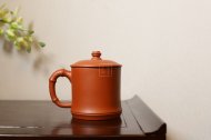 《竹節(jié)蓋杯》宜興紫砂茶壺紫砂泡茶壺朱泥手工實力派藝人泡茶壺