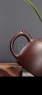 《秦權(quán)》宜興實力派名家手工秦權(quán)紫砂壺茶壺茶具紫泥
