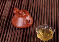 《金絲石瓢》宜興紫砂壺工藝美術師手工大師大紅袍泡茶器石瓢