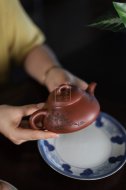 《樂在瓢飲》宜興紫砂壺高級工藝美術師手工底槽青泡茶壺具石瓢