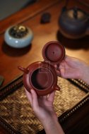 《掇只》宜興工藝美術師手工紫砂壺掇只泡茶壺茶具頂級大紅袍