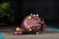 《多子多福》宜興紫砂壺高級工藝美術師純手工底槽青中壺茶具泡茶壺創新壺