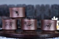 《牛轉乾坤套組》宜興純手工紫砂壺全手工花器紫泥泡茶壺