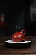 《半月》宜興紫砂壺工藝美術師純手工大紅袍半月大泡茶壺