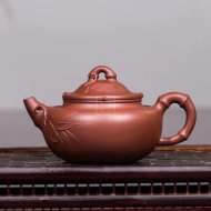 《佛肚竹》宜興紫砂壺茶壺工藝美術師手工清水泥