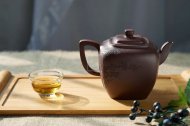 《松風(fēng)煮茗》宜興紫砂壺茶壺高級工藝美術(shù)師手工紫泥