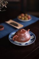 《樂在瓢飲》宜興紫砂壺高級工藝美術師手工底槽青泡茶壺具石瓢