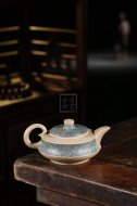 《福在眼前》宜興紫砂壺曲壺工藝美術師手工本山綠泥泡茶壺禮品