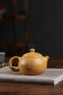 《西施》宜興高級工藝美術師手工紫砂壺西施泡茶壺茶具黃金段泥