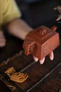 《云卷飛泉》宜興紫砂壺高級(jí)工藝美術(shù)師手工降坡泥降坡泥茶壺茶具四方