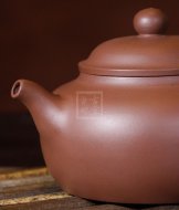 《圓墩》宜興紫砂壺助理工藝美術師茶具紫泥創新