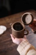 《高竹節》宜興紫砂壺實力派名家純手工龍血段泥茶壺茶具