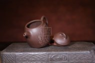 《秦權》宜興紫砂壺助理工藝美術師純手工禮品茶具紫泥秦權茶壺