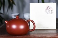 《西施》宜興紫砂壺工藝美術師純手工雞血大紅袍西施茶壺茶杯茶具