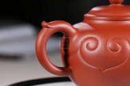 《如意祥龍》宜興純高級工藝美術師全手工紅皮龍紫砂壺宮燈茶具
