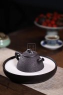 《霸王瓢》宜興石瓢紫砂壺實力派名家手工茶壺黑鐵砂紫砂壺
