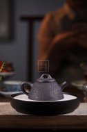 《霸王瓢》宜興石瓢紫砂壺實力派名家手工茶壺黑鐵砂紫砂壺