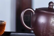 《梵蓮宮燈》宜興紫砂壺實力派名家手工80目紫泥泡功夫茶壺禮品商務送禮宮燈